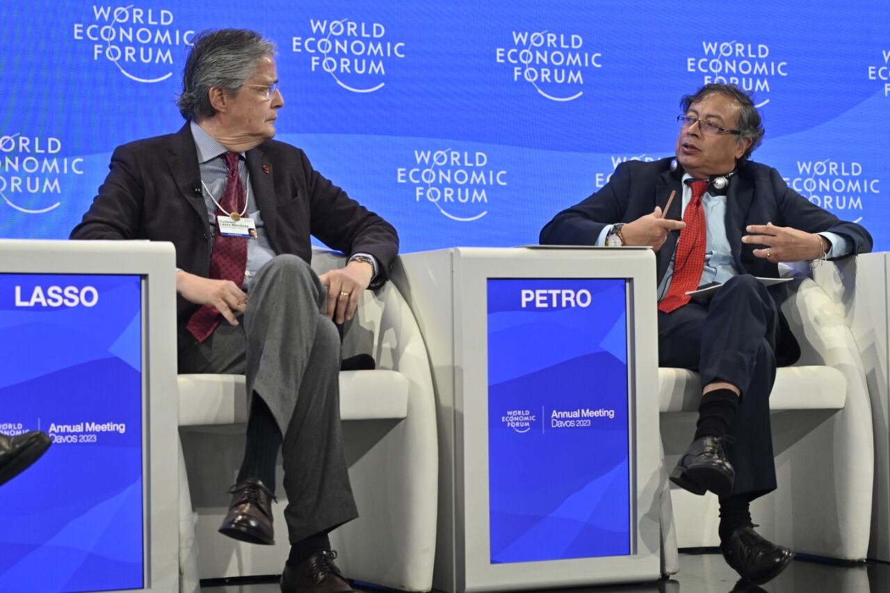 presidente Gustavo Petro en Foro Económico Mundial que se lleva a cabo en Davos.  Foto: Cristian Garavito - Presidencia de la República