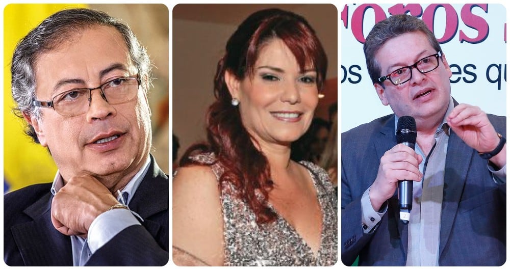 Gustavo Petro, Gloria Arizabaleta y Alirio Uribe.