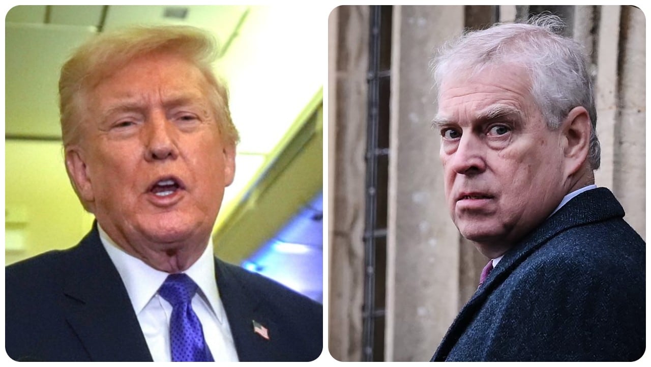 Donald Trump y el príncipe Andrés.