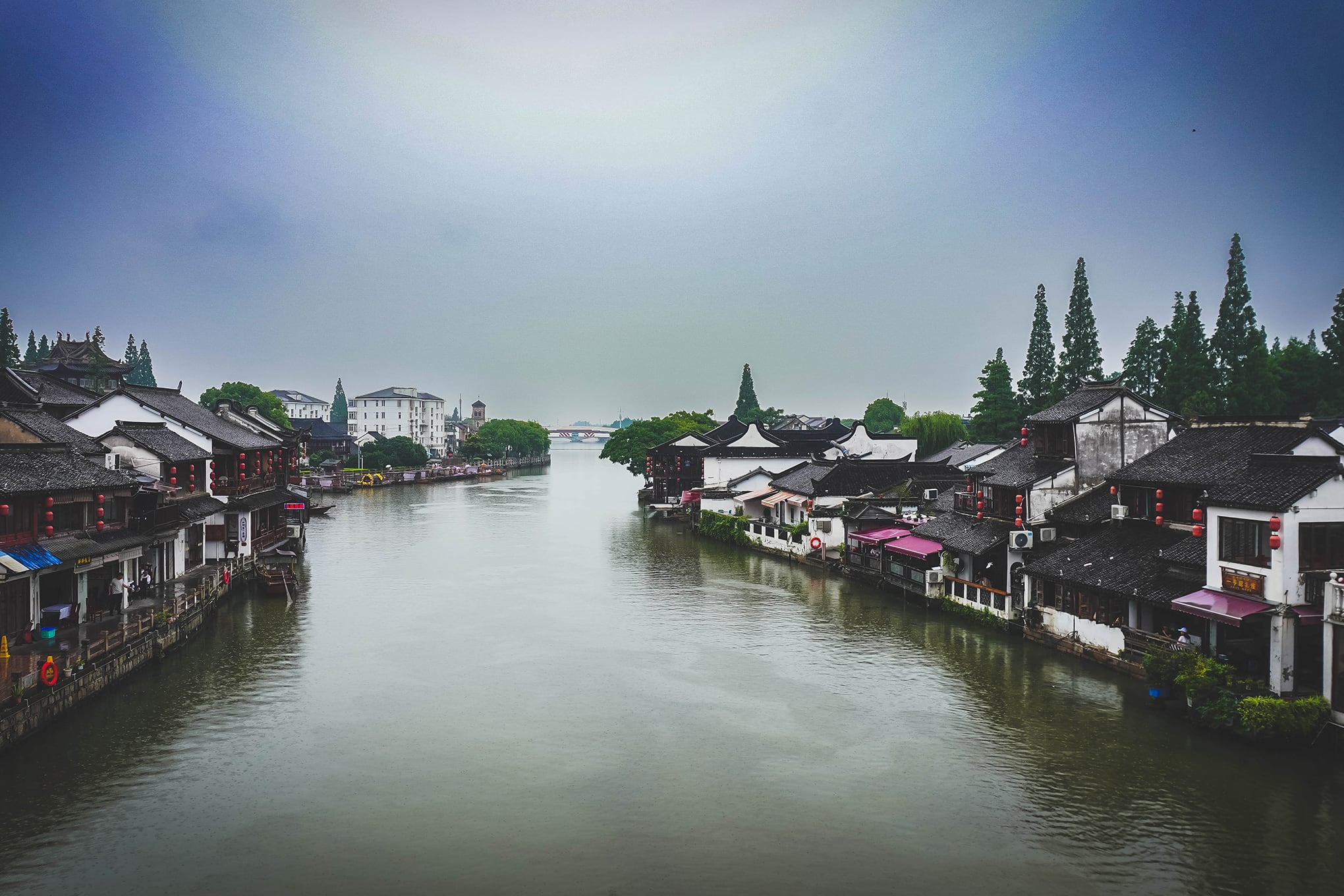 Panorámica de Zhujiajiao, en Shanghái