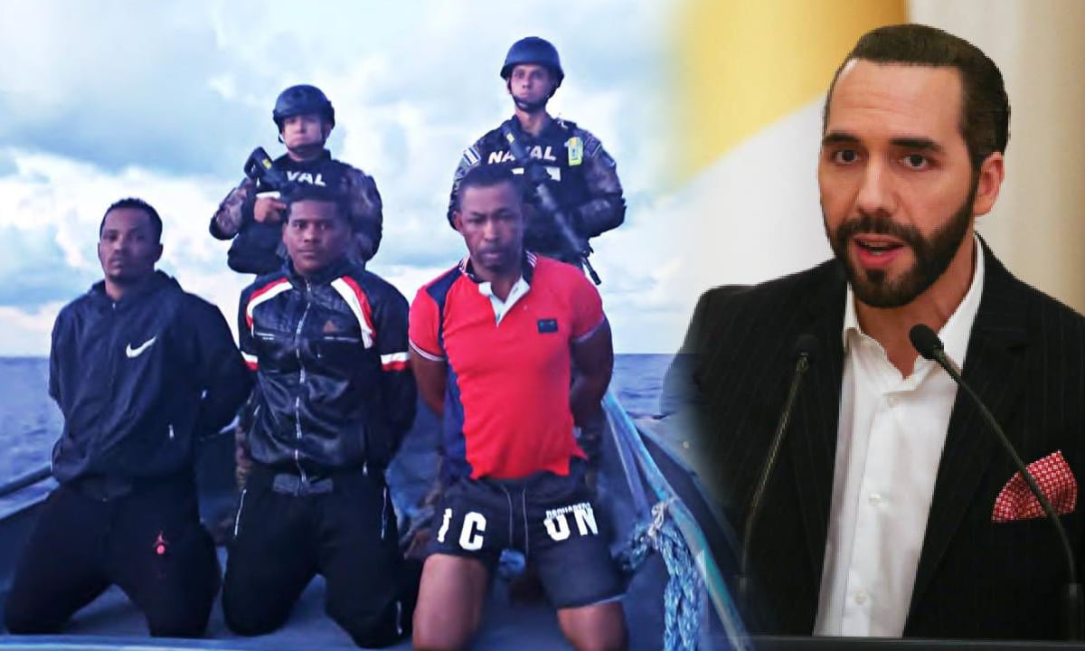 El mandatario de El Salvador reveló la identidad de los tres detenidos; en su totalidad nacionales colombianos.