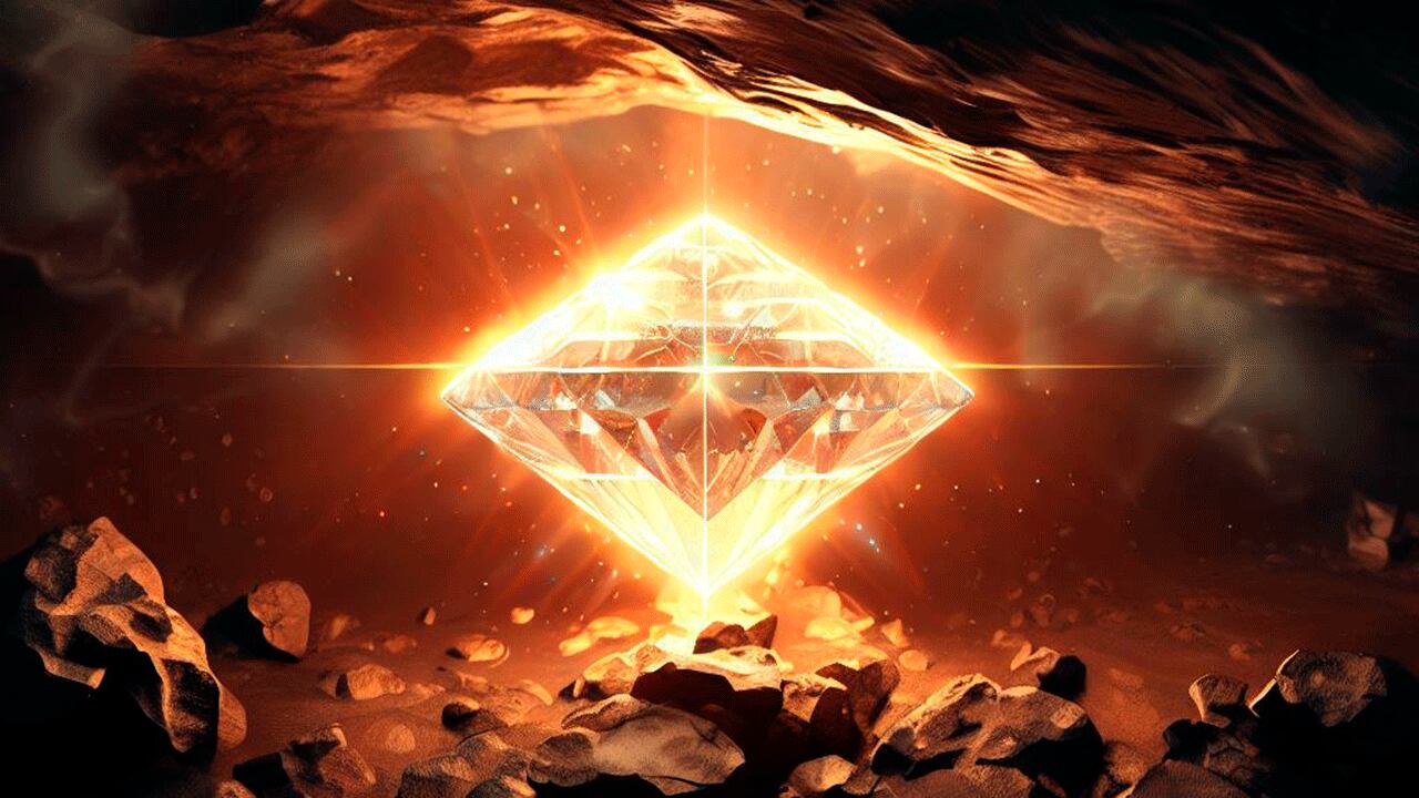 Los diamantes se forman bajo una intensa presión que genera la tierra.