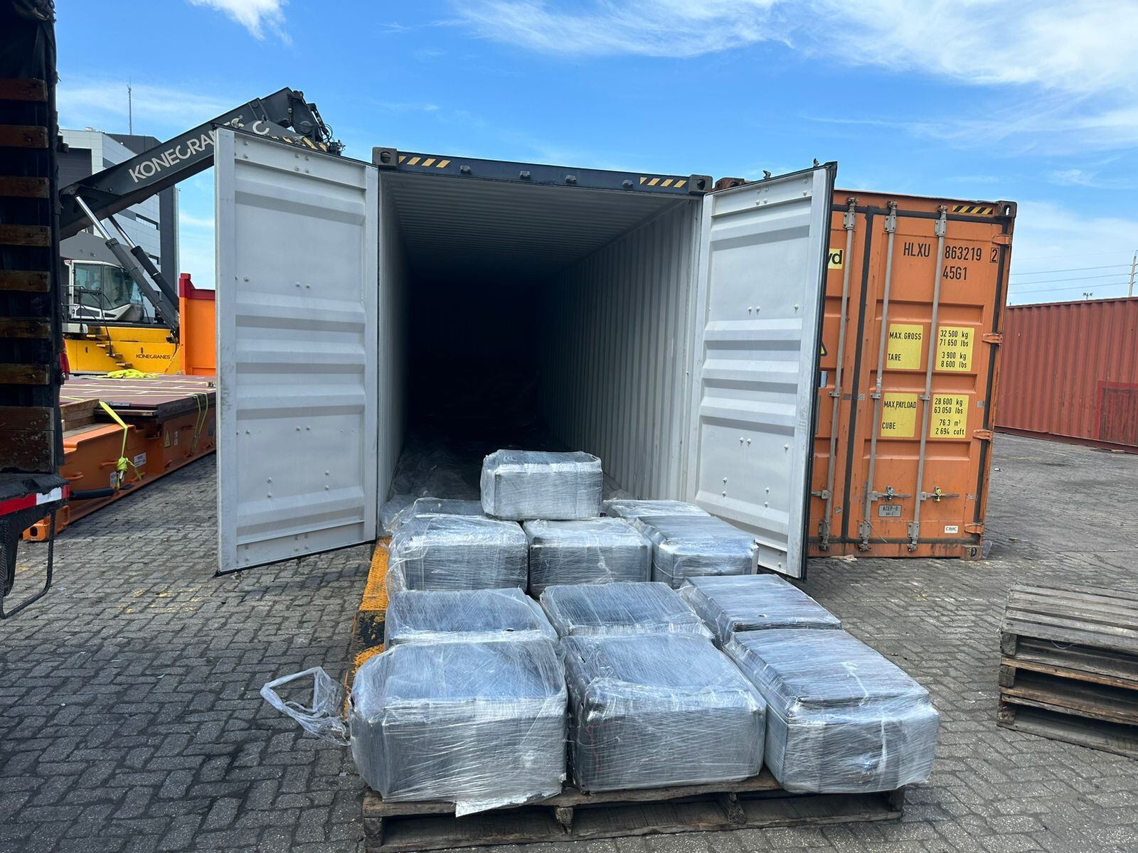 El cargamento provenía de Guayaquil, Ecuador.