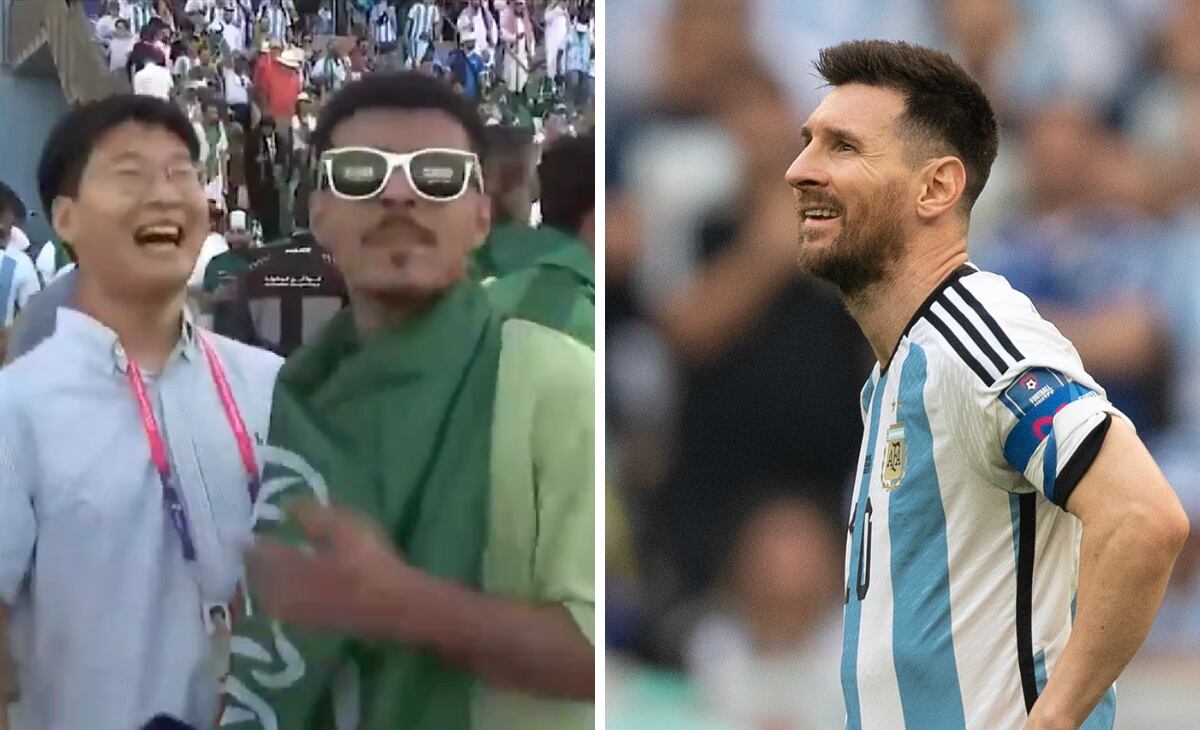 Hinchas árabes se mofaron del astro argentino tras la victoria.