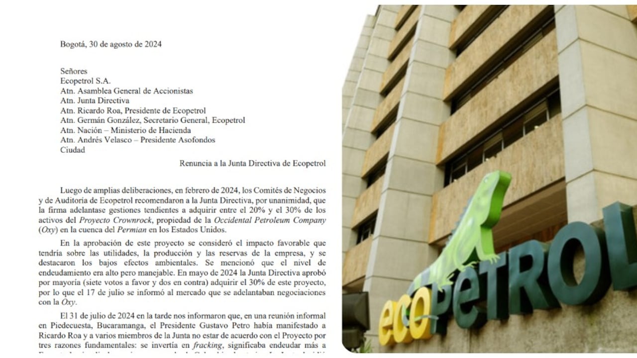 El documento es firmado por Juan José Echavarría y Luis Alberto Zuleta.