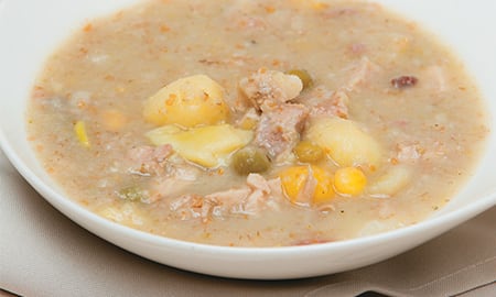 El cuchuco de espinazo es una delicia gastronómica típica del Altiplano Cundiboyacense. 
