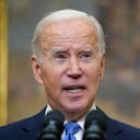 El presidente Joe Biden habla sobre Rusia desde la Sala Roosevelt de la Casa Blanca en Washington, el viernes 30 de septiembre de 2022. (AP Photo/Susan Walsh)