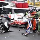 Mick Schumacher sufrió un fuerte accidente y obligó a suspender el GP de Mónaco.