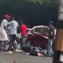 Hinchas América atacaron a hincha del Cali.