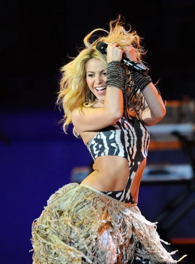 Shakira en el Mundial de 2010 con su famoso Waka-Waka