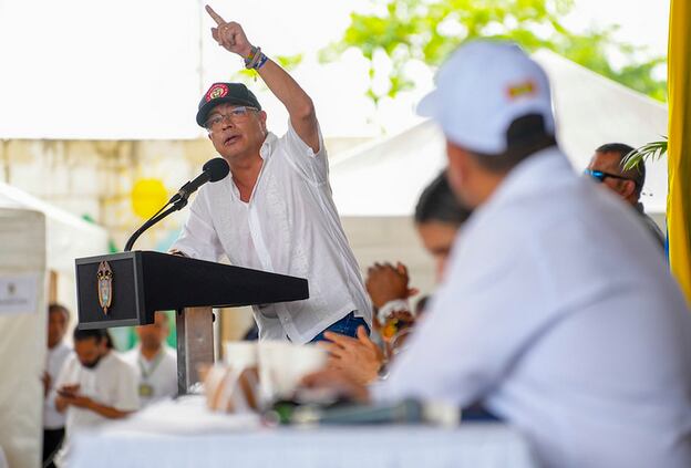 El presidente Gustavo Petro, en Cartagena