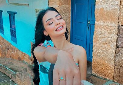 La actriz Majo Vargas se muestra feliz