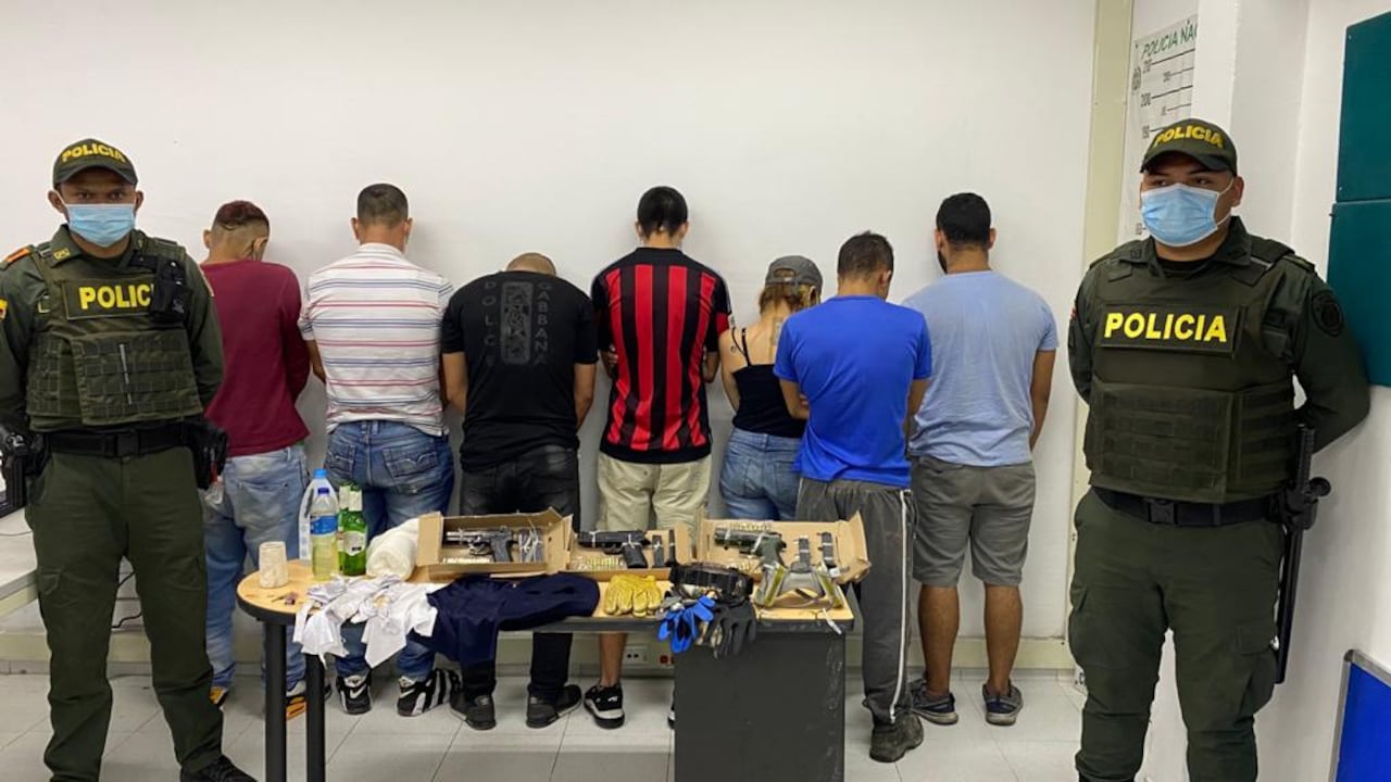 Capturados en Cali. Policía frustra atentado