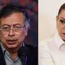 El presidente Gustavo Petro y la congresista Gloria Arizabaleta.