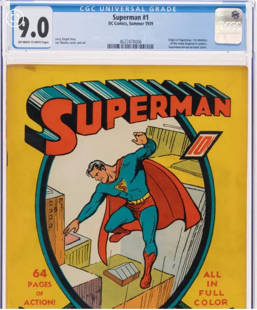 El cómic histórico recibió una alta calificación y fue vendido con un precio altísimo.