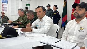 El ministro de Defensa, Pedro Sánchez, anunció medidas para el sur de Bolívar.