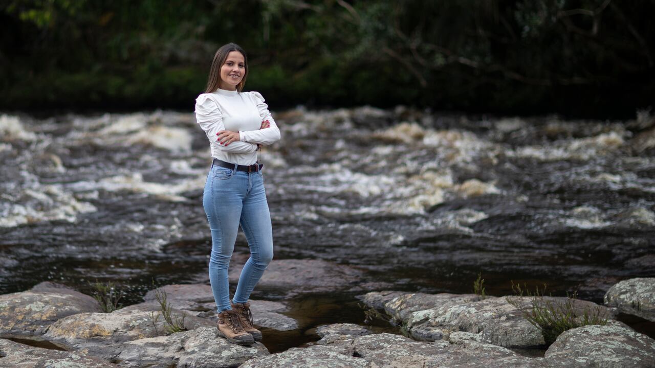 Alcaldesa de Gámbita Aidubby Mateus Espitia.