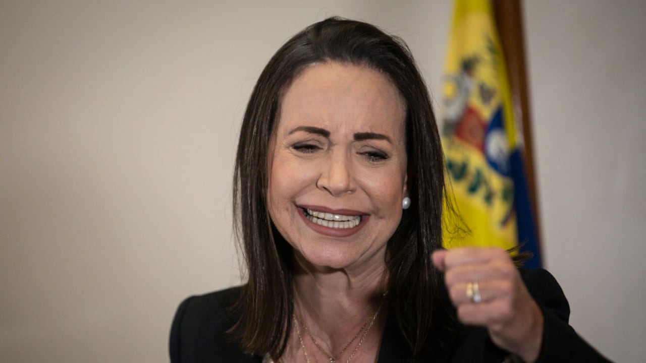 María Corina Machado, máxima dirigente de la oposición a Nicolás Maduro en Venezuela.