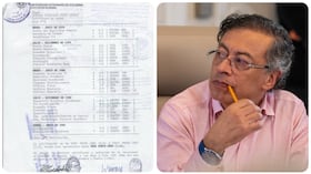 Gustavo Petro y sus calificaciones en la Universidad Externado.