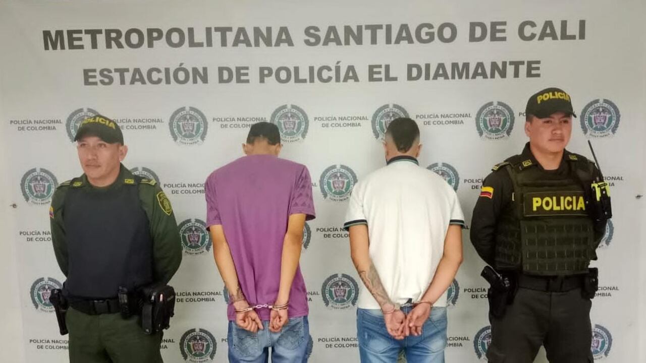 Autoridades capturaron a dos hombres que tenían azotado a sector de Cali con los robos