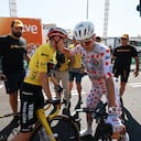 Tadej Pogačar con Jonas Vingegaard, líder y colíder del Tour de Francia 2026 tras tres etapas
