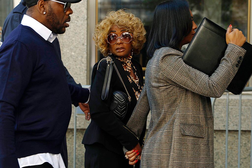 NEW YORK, NEW YORK - MAY 12:  Janice Combs, mother of Sean Combs arrives for the continuation of the jury selection phase of the Sean “Diddy” Combs trial at the Southern District  Manhattan Federal court on May 12, 2025 in New York City. Combs has been charged with sex trafficking, racketeering conspiracy, and transporting to engage in prostitution. Combs has been in custody at the Metropolitan Detention Center in Brooklyn New York since his arrest last September and has pleaded not guilty on all charges. (Photo by John Lamparski/Getty Images)