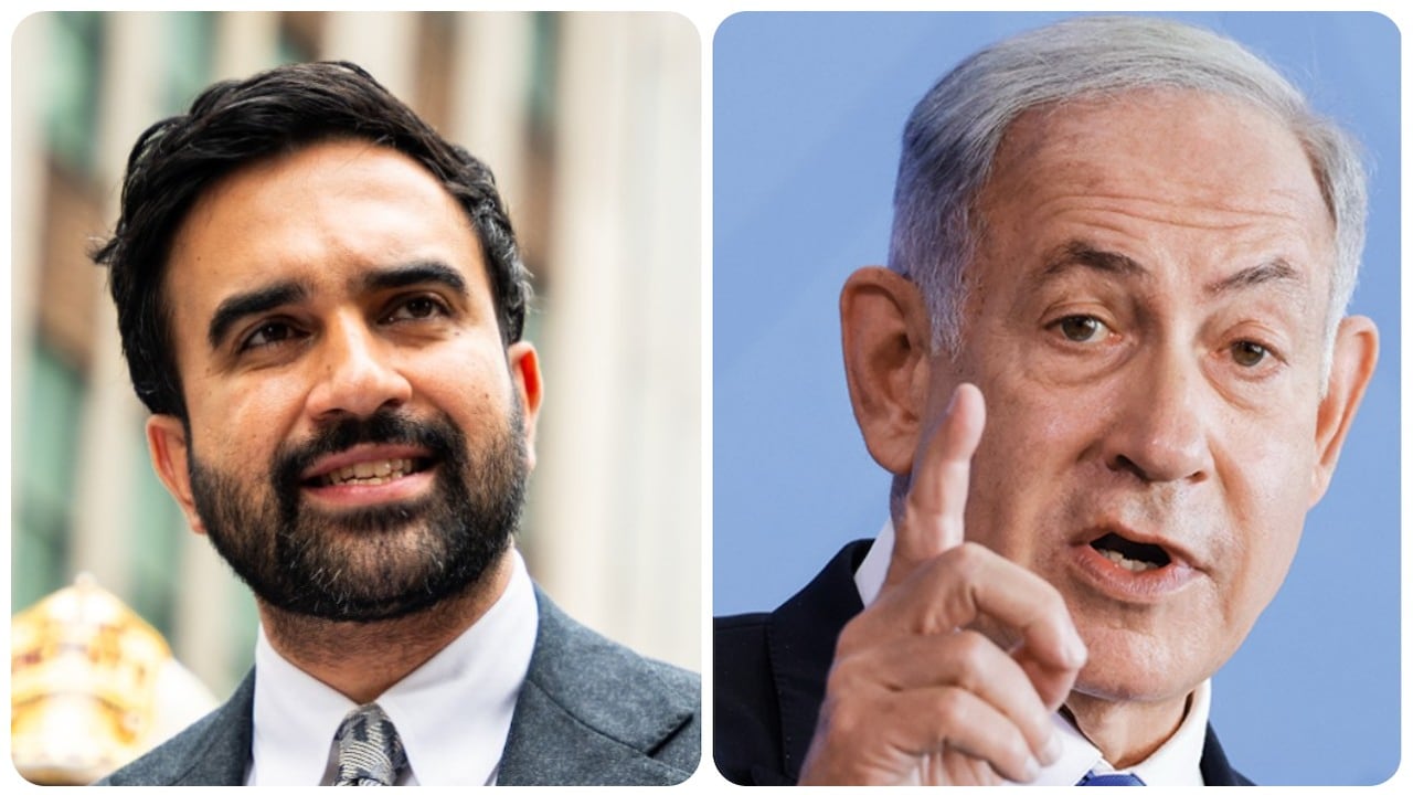 Zohran Mamdani y Benjamin Netanyahu