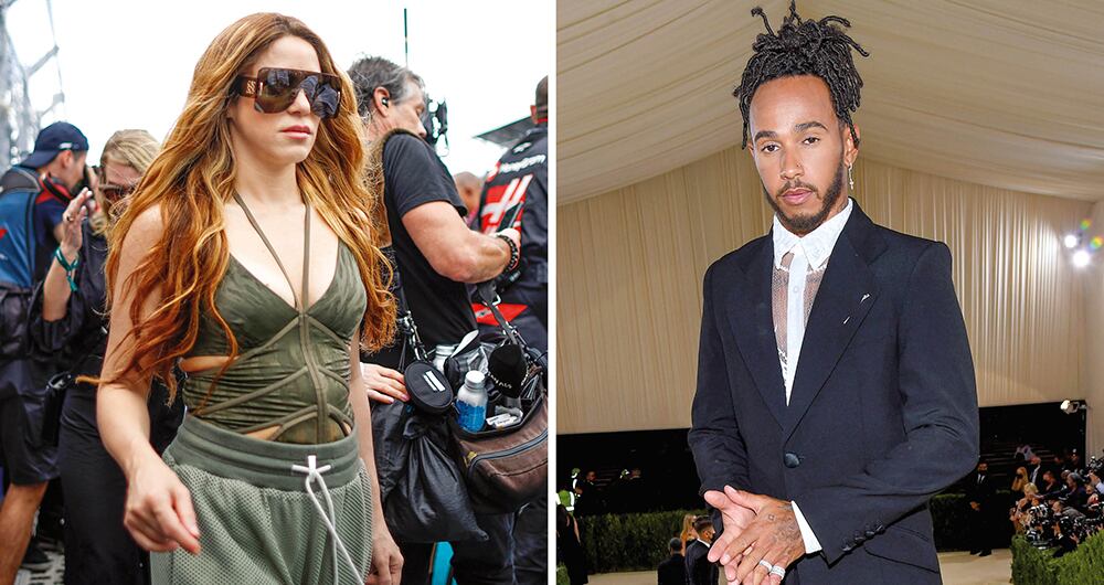 Shakira y Hamilton terminaron entre “besos y arrumacos”.