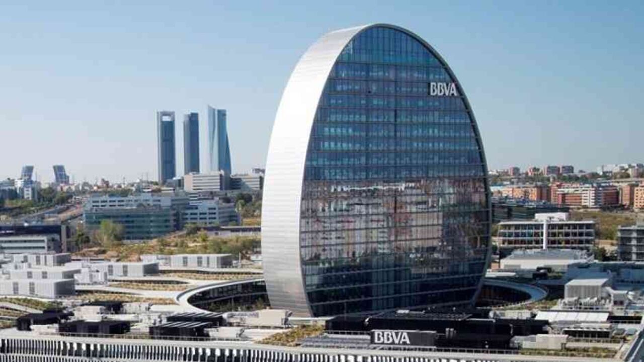 Sede principal de BBVA en Madrid, España.