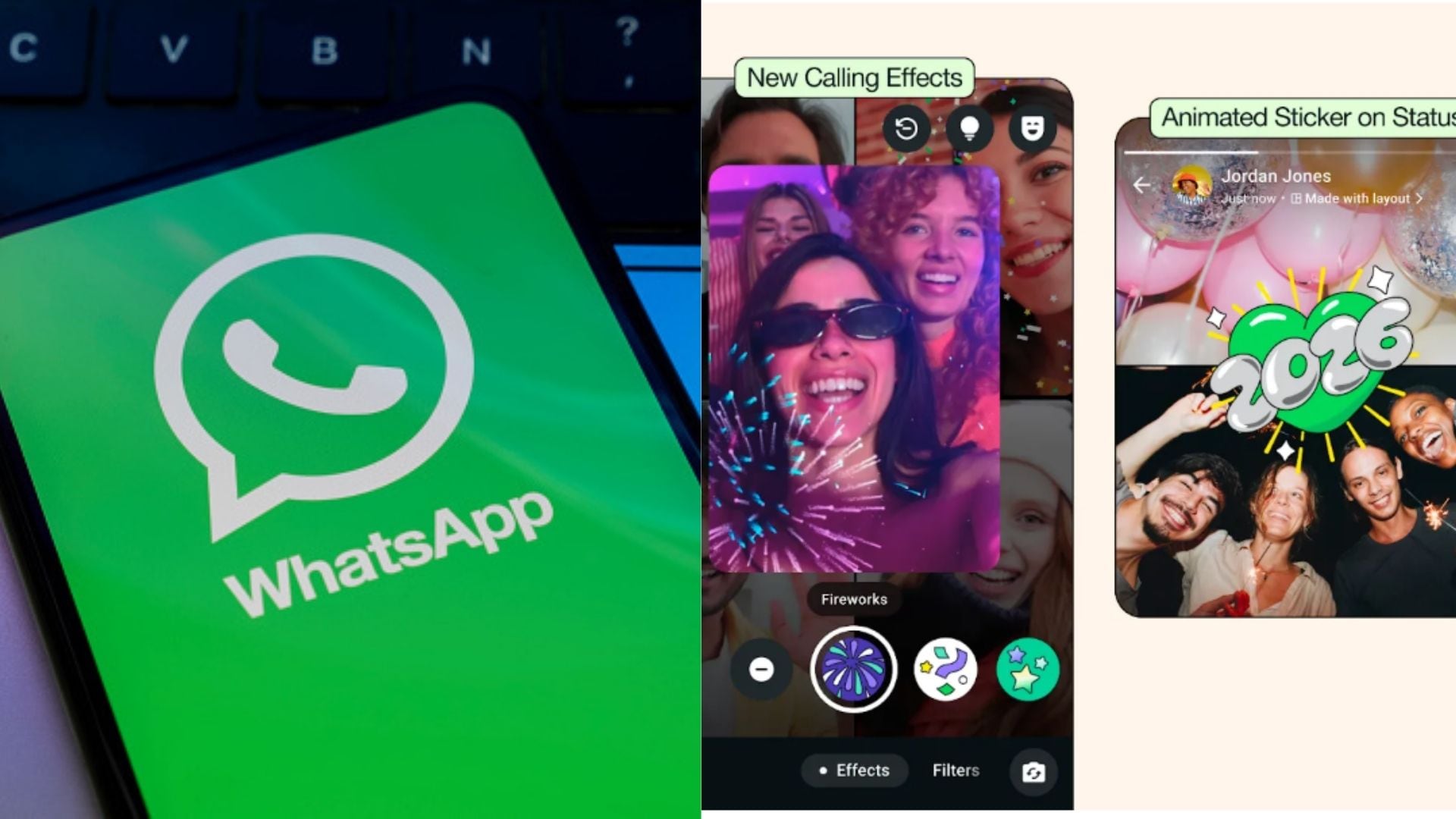 Así son las novedades de WhatsApp para celebrar la llegada del Año Nuevo 2026.