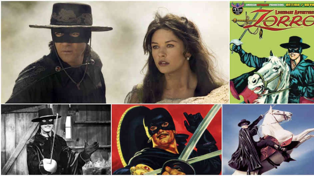 En estos 100 años, El Zorro ha sido adaptado al cómic, a la televisión y al cine varias veces.