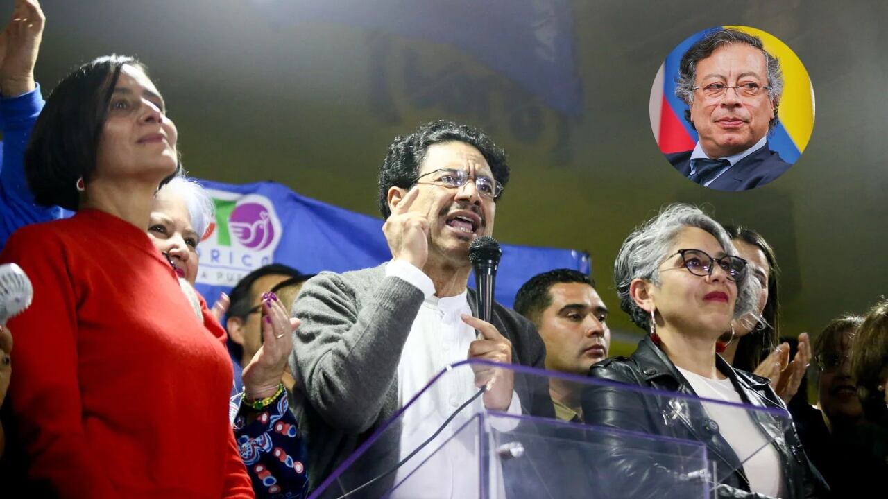 Iván Cepeda, María José Pizarro, Susana Muhamad y Gustavo Petro.
