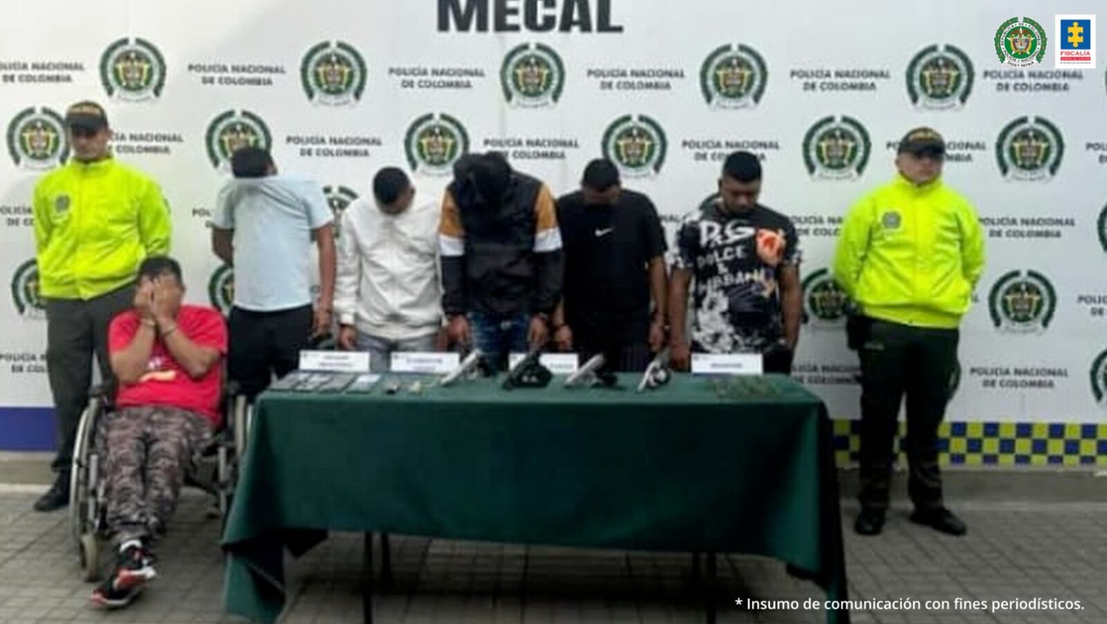 Las autoridades capturaron a Los Ñatos, acusados de hurtar carros.