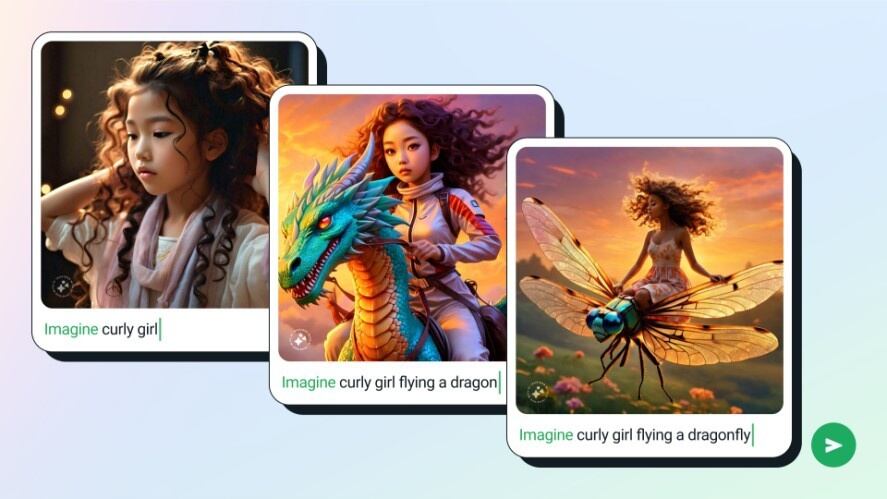 Meta AI tiene la capacidad de generar imágenes desde un chat de WhatsApp