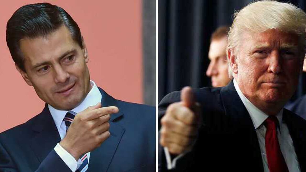 Enrique Peña Nieto y Donald Trump.