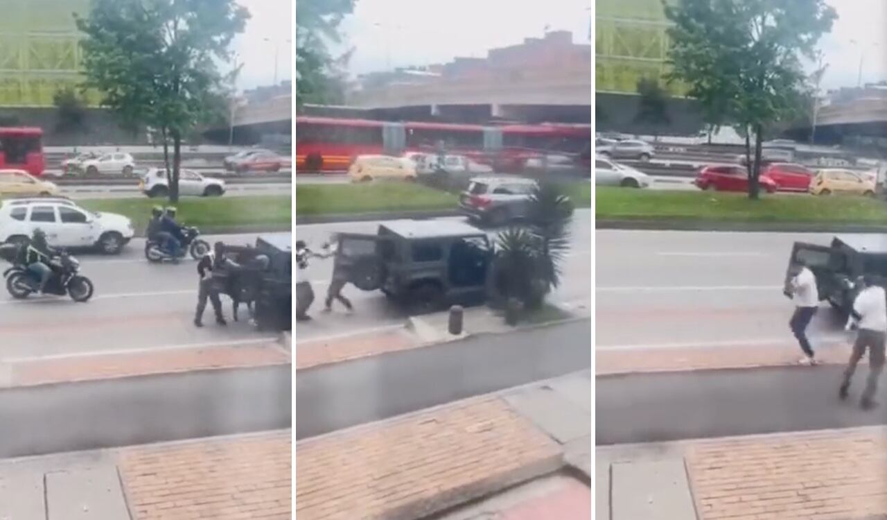 Al parecer los fleteros debieron huir por la presencia de la policía.