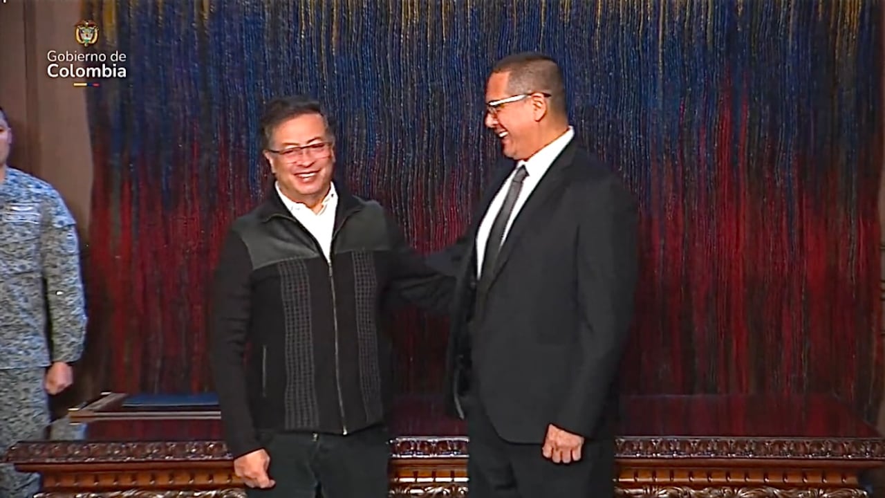 Gustavo Petro y Helver Guivianni Rubiano García