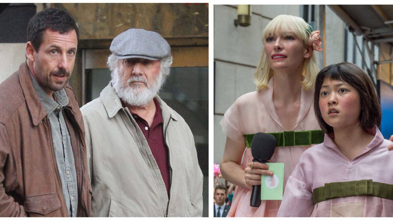 Adam Sandler y Dustin Hoffman, en ‘Meyerowitz Stories’, y Tilda Swinton, en ‘Okja’, protagonizan las películas de Netflix que compiten en Cannes.