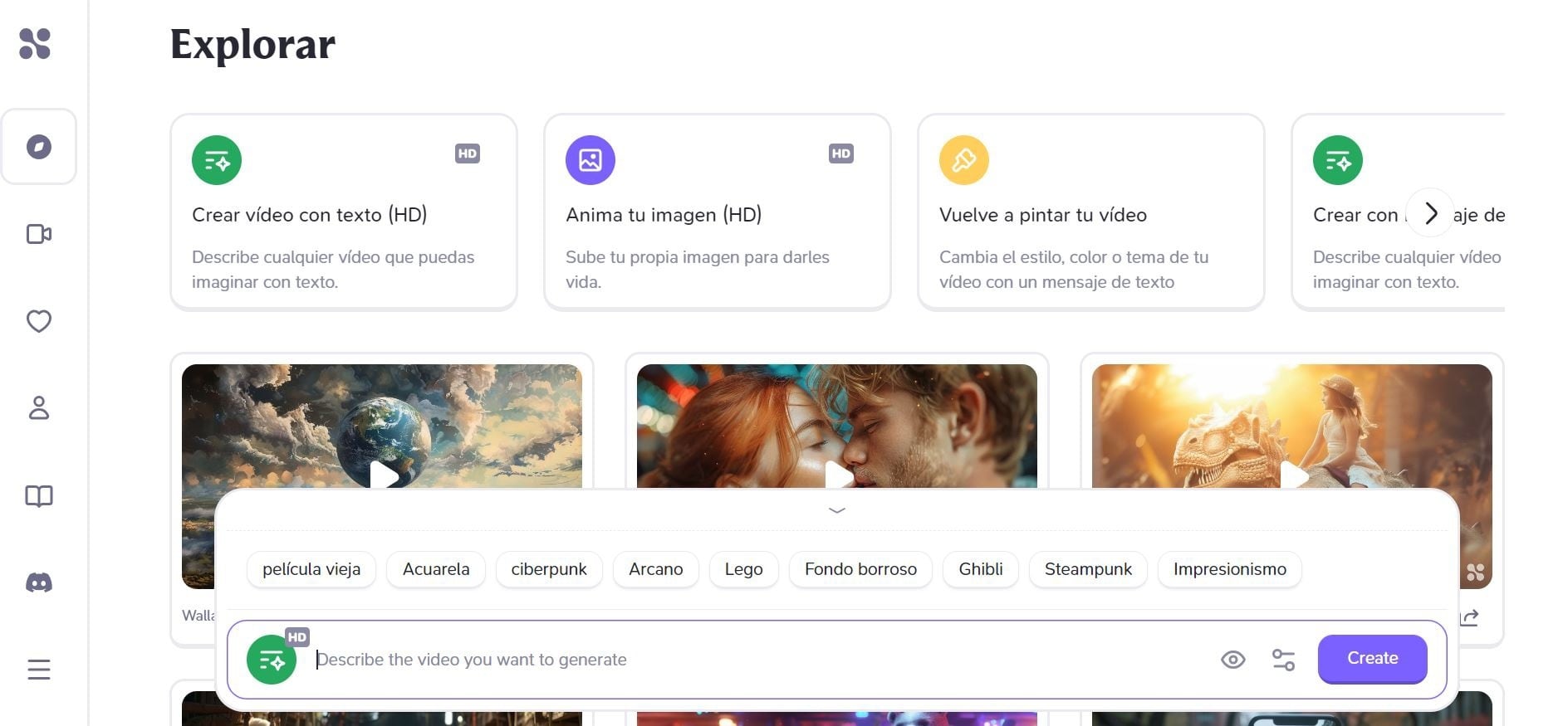 Haiper es una IA gratuita, similar a Sora, que puede generar vídeos en calidad HD