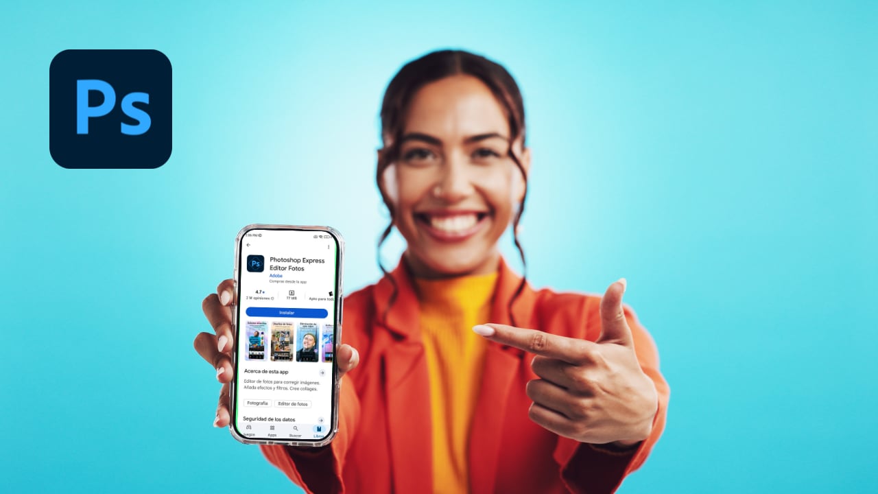 La app de Photoshop ya está disponible sin costo en Google Play.