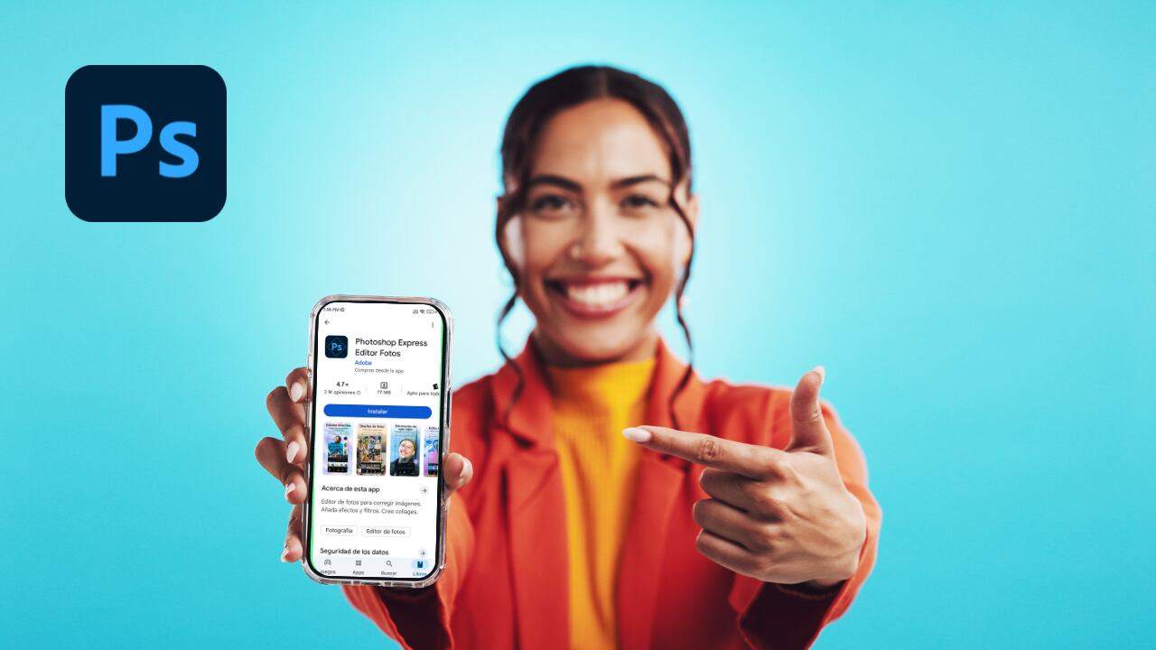 La app de Photoshop ya está disponible sin costo en Google Play.