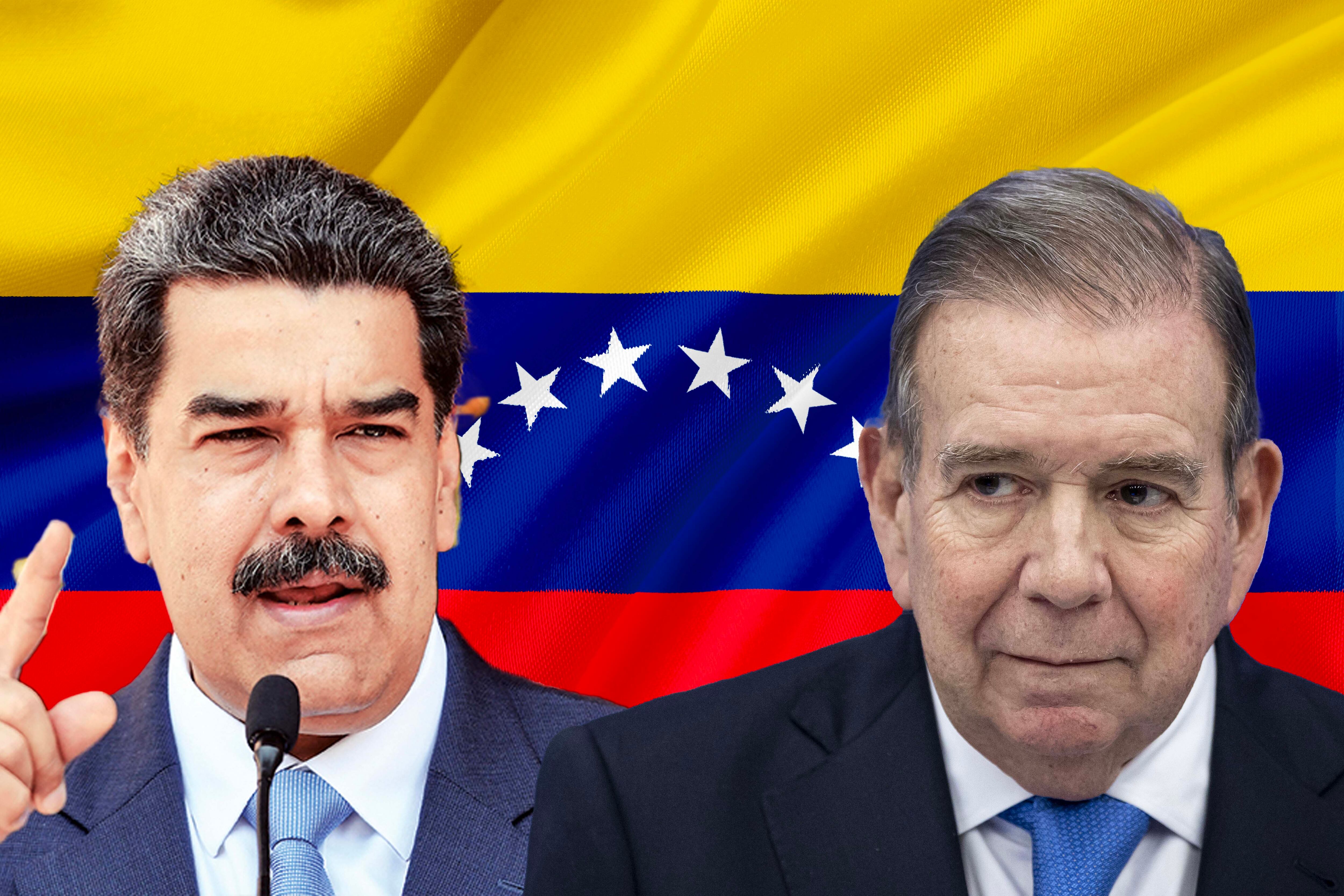 Nicolás Maduro y Edmundo González