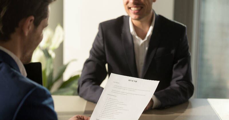 Entrevista de trabajo.