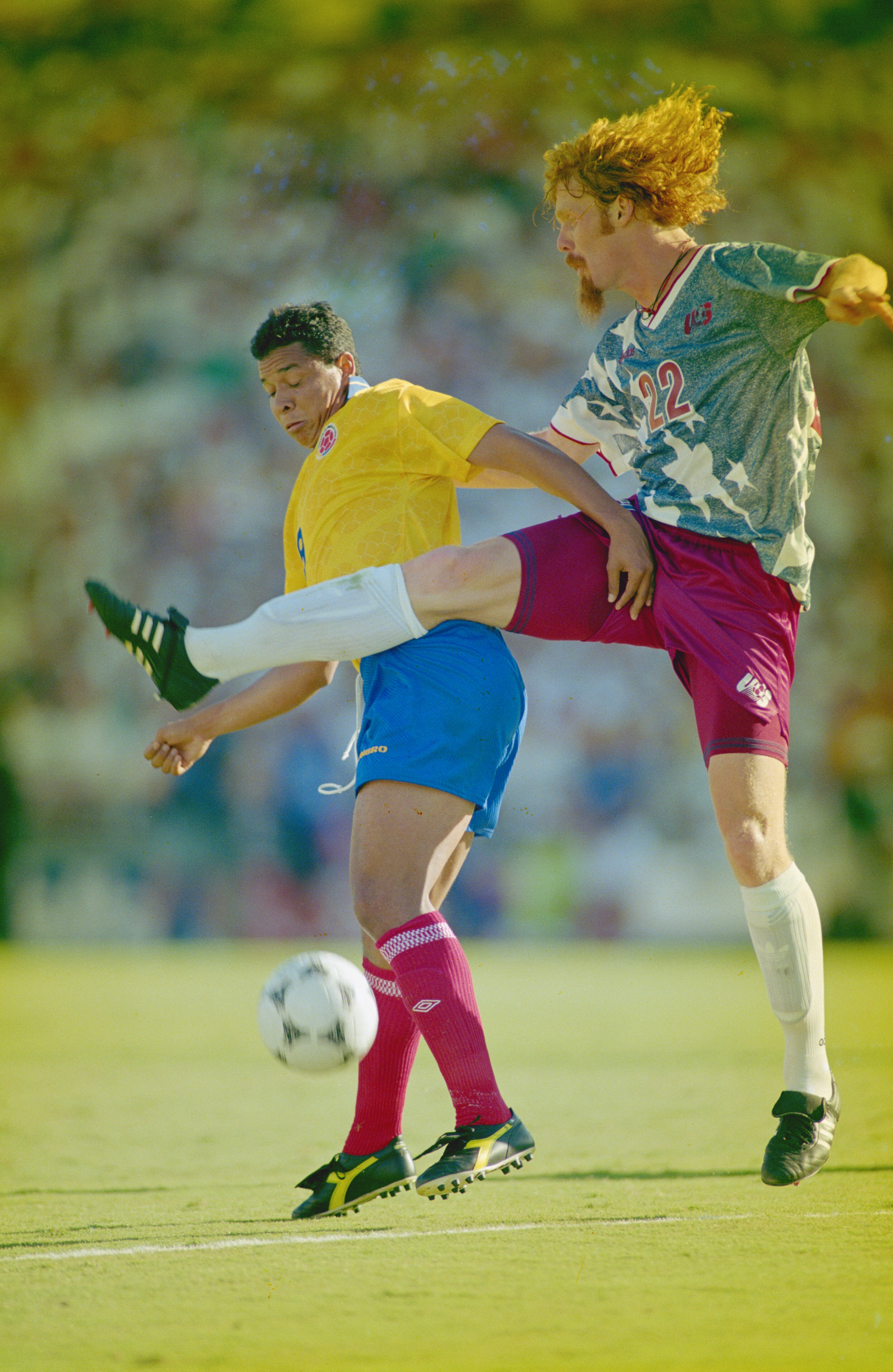 Iván René Valenciano enfrentando a Estados Unidos con Colombia