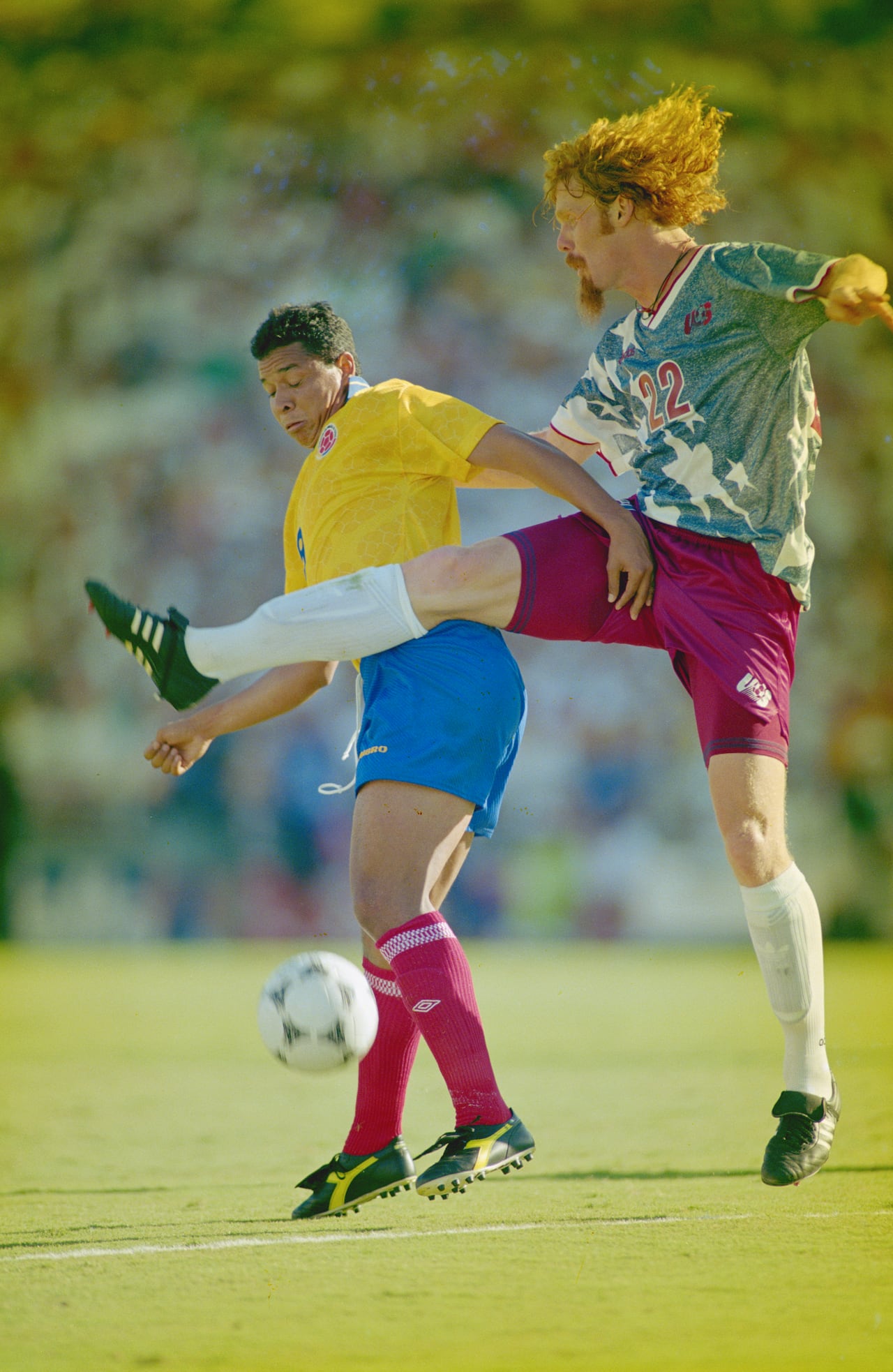 Iván René Valenciano enfrentando a Estados Unidos con Colombia