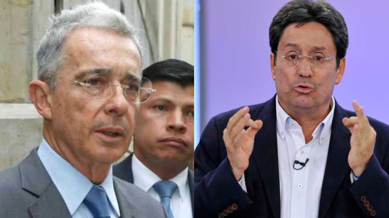 Álvaro Uribe y Francisco Santos