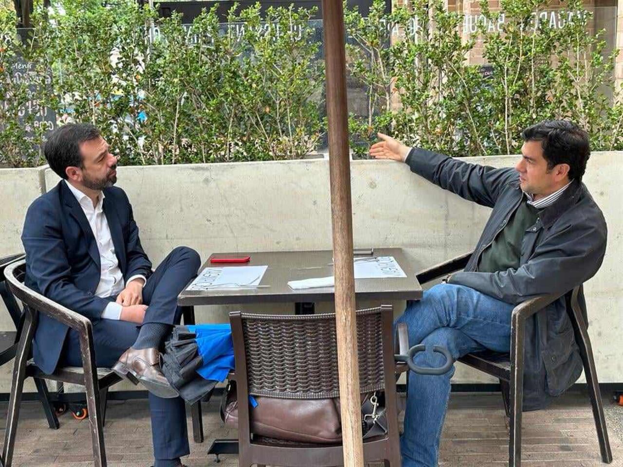 Carlos Fernando Galán y Rodrigo Lara