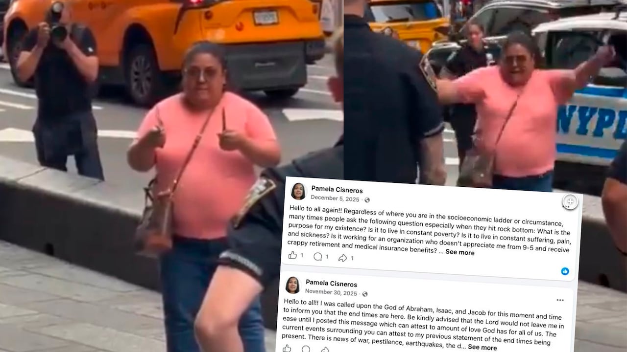 La mujer publicó algunos mensajes en su perfil de Facebook.