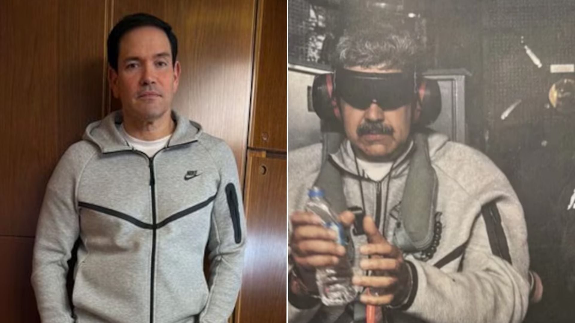 La imagen generó múltiples reacciones en redes sociales por el detalle de la vestimenta de Rubio.