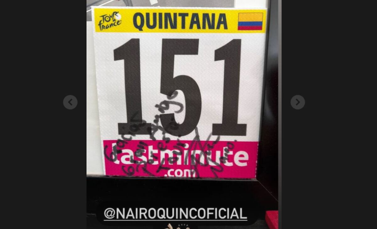 El emotivo regalo de Nairo a su compañero Hugo Hofstetter.